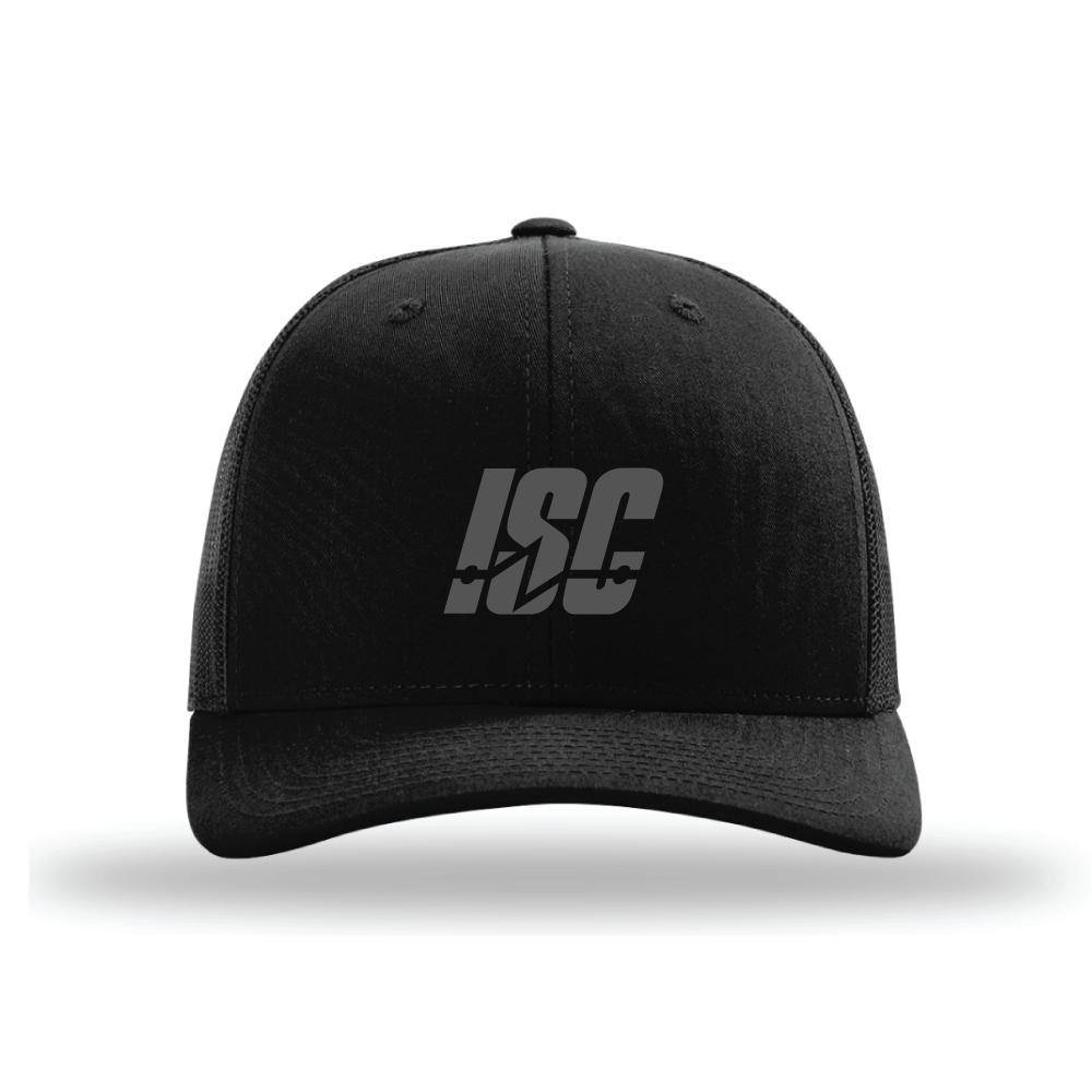 Richardson Trucker Cap - Black/Charcoal - ISC