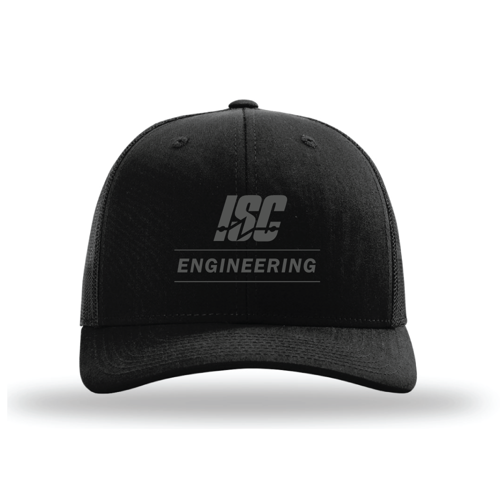 Richardson Trucker Cap - Black/Charcoal