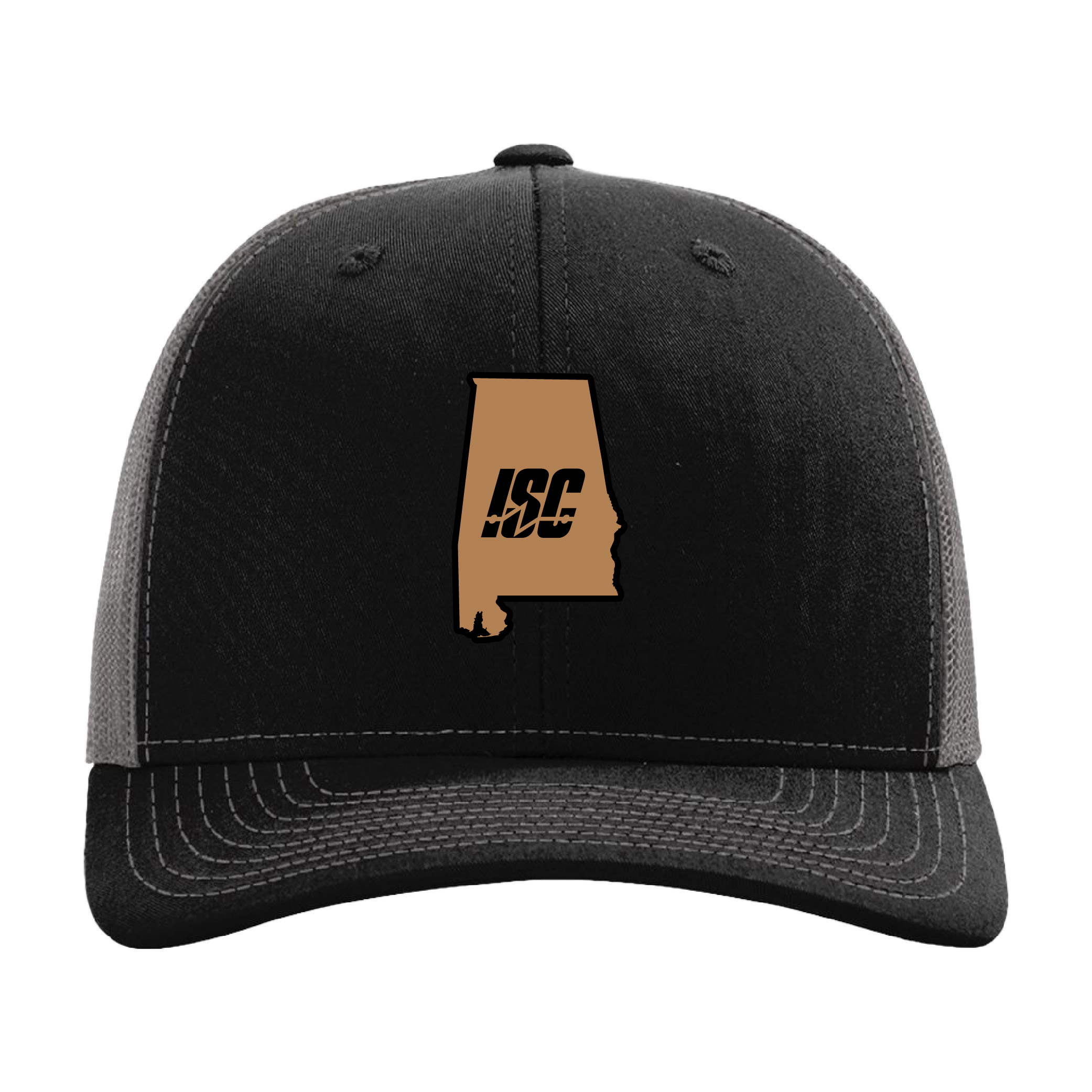State Patch Richardson Snapback Trucker Cap - Black/Charcoal