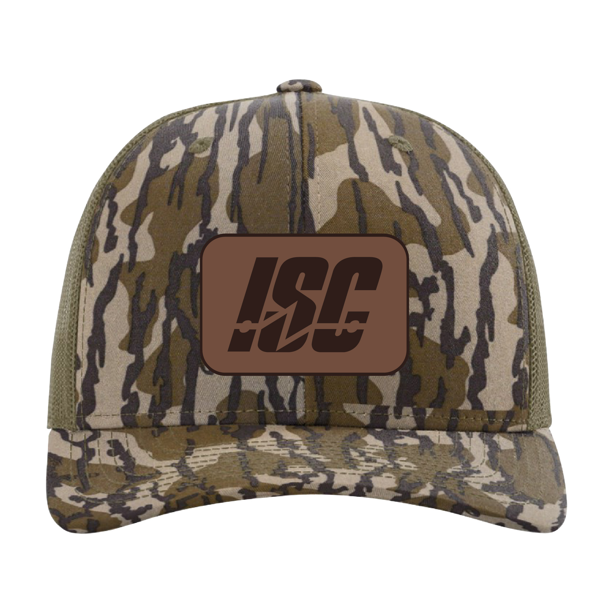 Richardson Printed Trucker - Mossy Oak Bottomland/ Loden