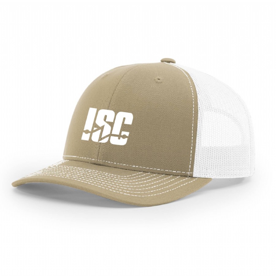 Headwear | Richardson Mesh Back Cap - Khaki/White | ISC621