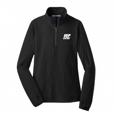 Port Authority Ladies Fleece Half Zip Pullover - Black