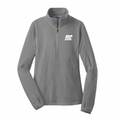 Port Authority Ladies Fleece Half Zip Pullover - Grey