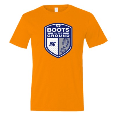 Boots on The Ground T-Shirt - Neon Orange