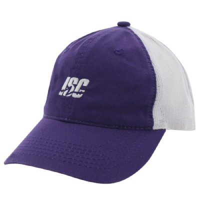 Mesh Back Trucker Hat - Purple/White