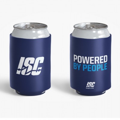 Powered By People Koozie - Navy