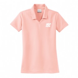 Nike Ladies Dri Fit Micro Polo - Aluminum Pink