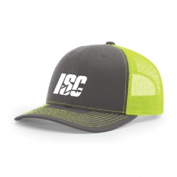 Richardson Mesh Back Cap - Charcoal/Neon Yellow