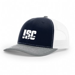 Richardson Mesh Back Cap - Navy/White/HeatherGrey