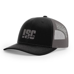 Richardson Mesh Back Cap - Black/Charcoal