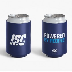 Powered By People Koozie - Navy